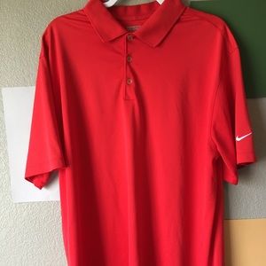 Red Nike Golf Tour Performance Polo